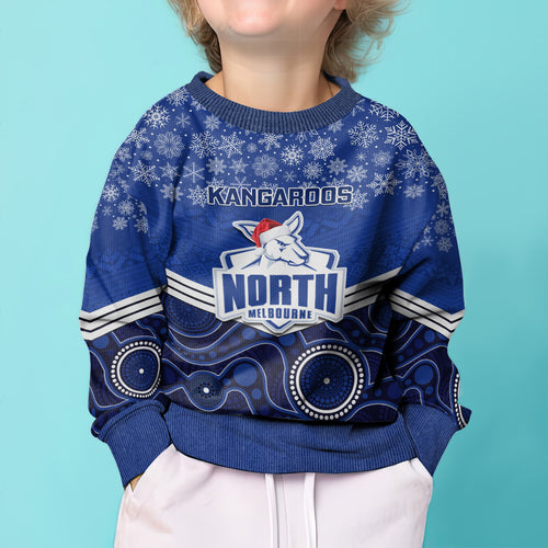 custom-north-melbourne-football-christmas-kid-ugly-christmas-sweater-merry-xmas-2023-mix-aboriginal-art