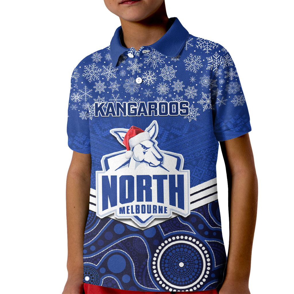 custom-north-melbourne-football-christmas-kid-polo-shirt-merry-xmas-2023-mix-aboriginal-art