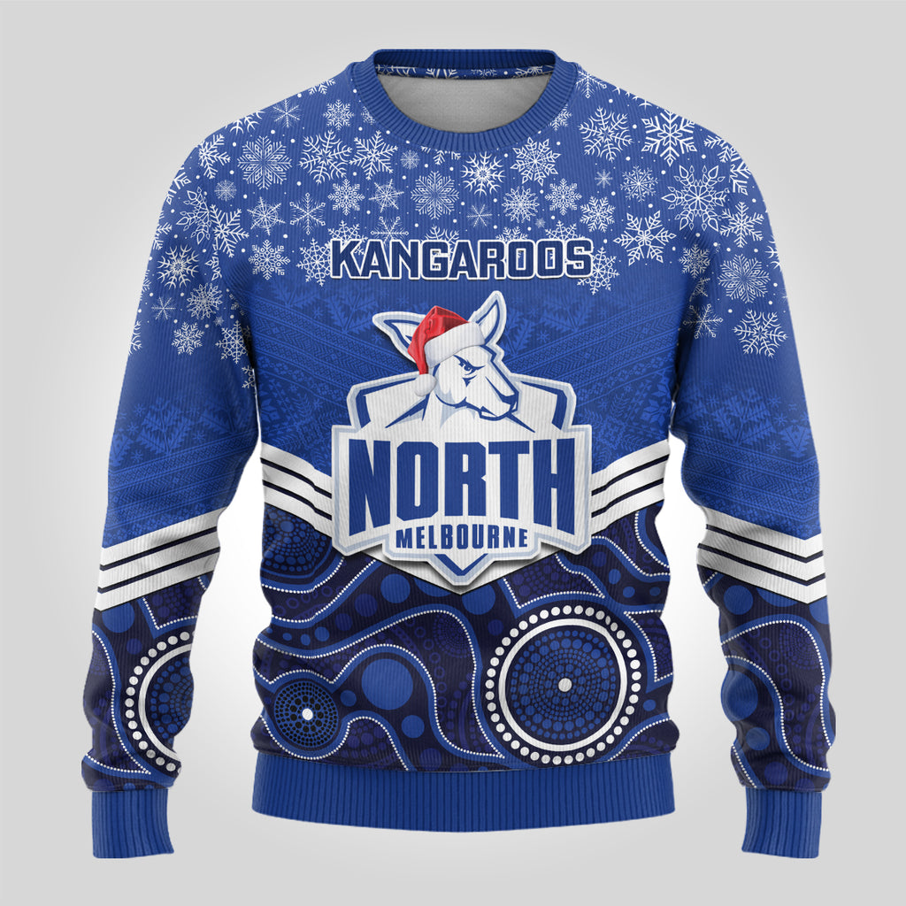 custom-north-melbourne-football-christmas-ugly-christmas-sweater-merry-xmas-2023-mix-aboriginal-art