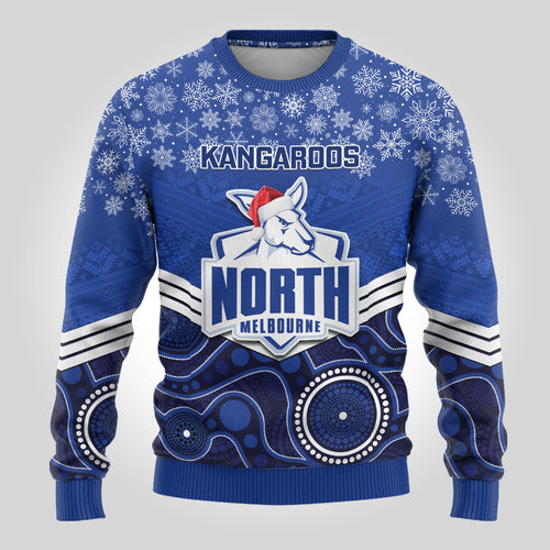 custom-north-melbourne-football-christmas-ugly-christmas-sweater-merry-xmas-2023-mix-aboriginal-art