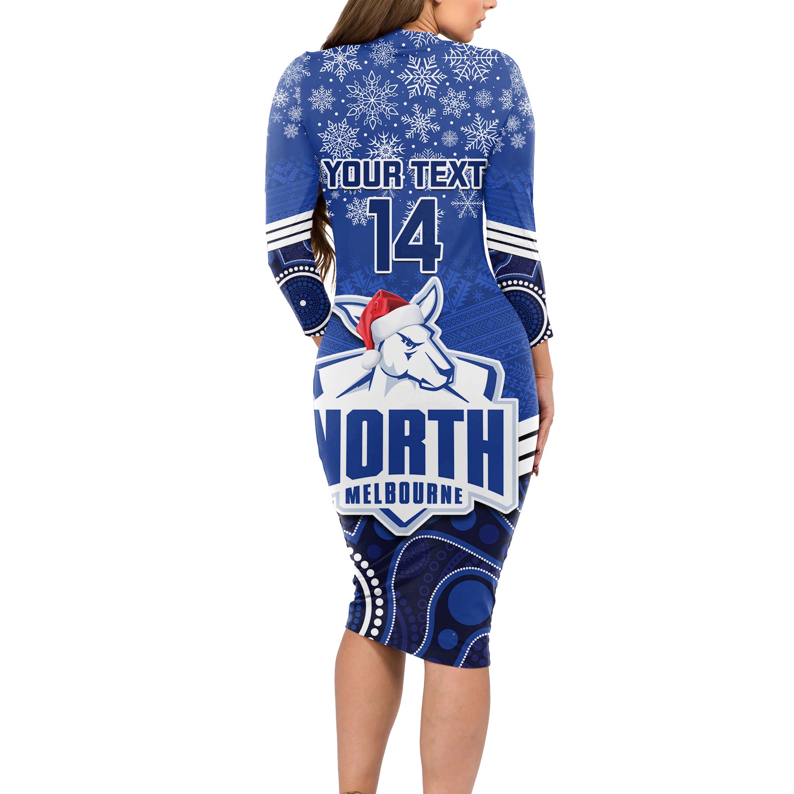 custom-north-melbourne-football-christmas-long-sleeve-bodycon-dress-merry-xmas-2023-mix-aboriginal-art