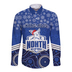 custom-north-melbourne-football-christmas-long-sleeve-button-shirt-merry-xmas-2023-mix-aboriginal-art