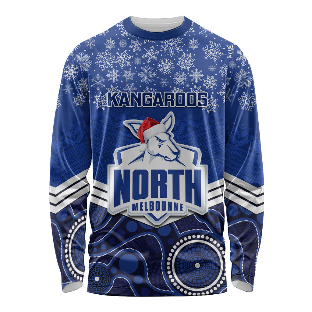 custom-north-melbourne-football-christmas-long-sleeve-shirt-merry-xmas-2023-mix-aboriginal-art