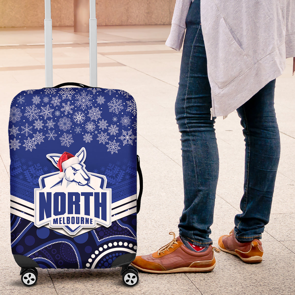 custom-north-melbourne-football-christmas-luggage-cover-merry-xmas-2023-mix-aboriginal-art