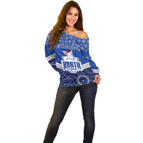 custom-north-melbourne-football-christmas-off-shoulder-sweater-merry-xmas-2023-mix-aboriginal-art