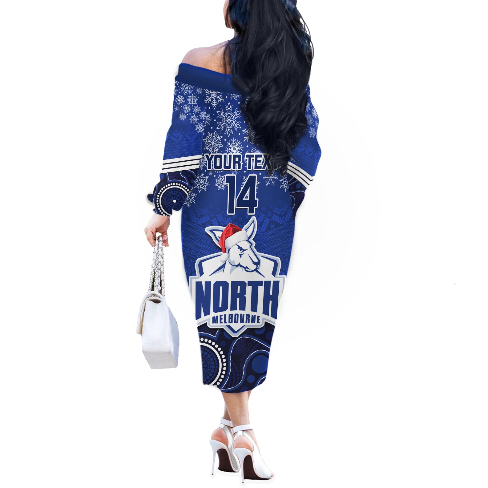 custom-north-melbourne-football-christmas-off-the-shoulder-long-sleeve-dress-merry-xmas-2023-mix-aboriginal-art