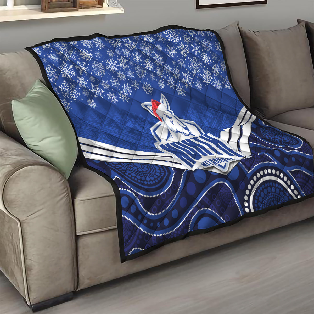 custom-north-melbourne-football-christmas-quilt-merry-xmas-2023-mix-aboriginal-art