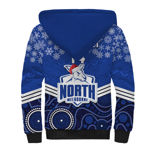 custom-north-melbourne-football-christmas-sherpa-hoodie-merry-xmas-2023-mix-aboriginal-art