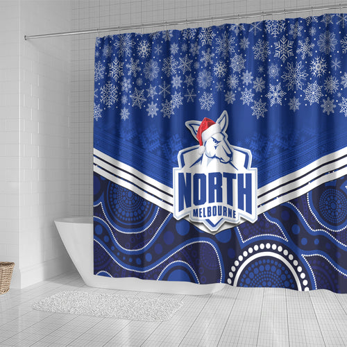 custom-north-melbourne-football-christmas-shower-curtain-merry-xmas-2023-mix-aboriginal-art