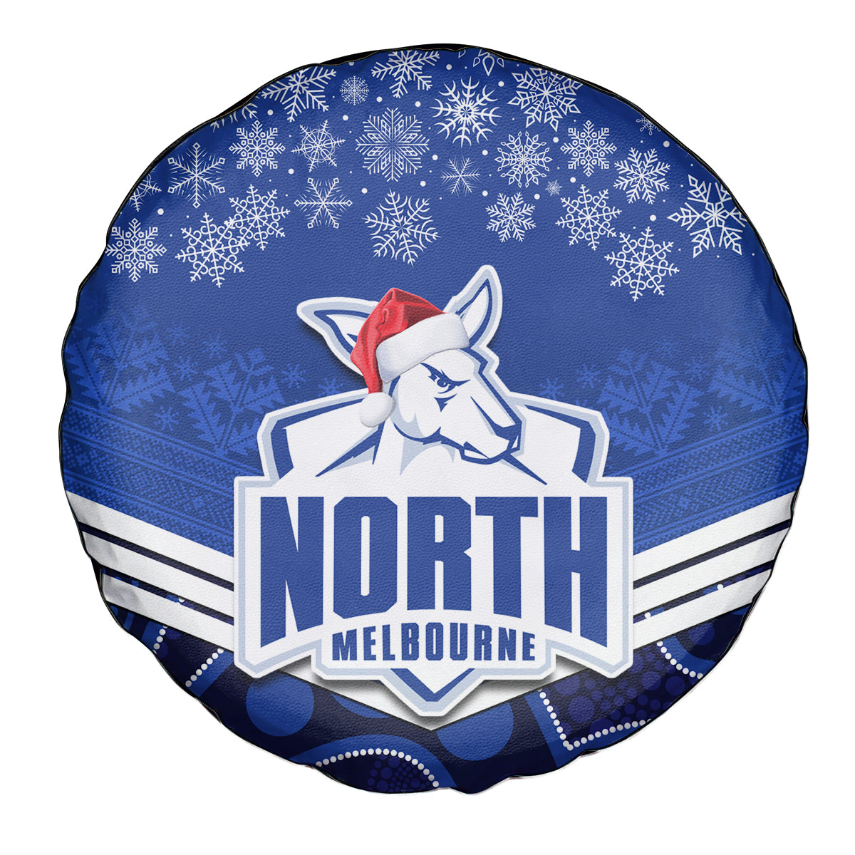 custom-north-melbourne-football-christmas-spare-tire-cover-merry-xmas-2023-mix-aboriginal-art