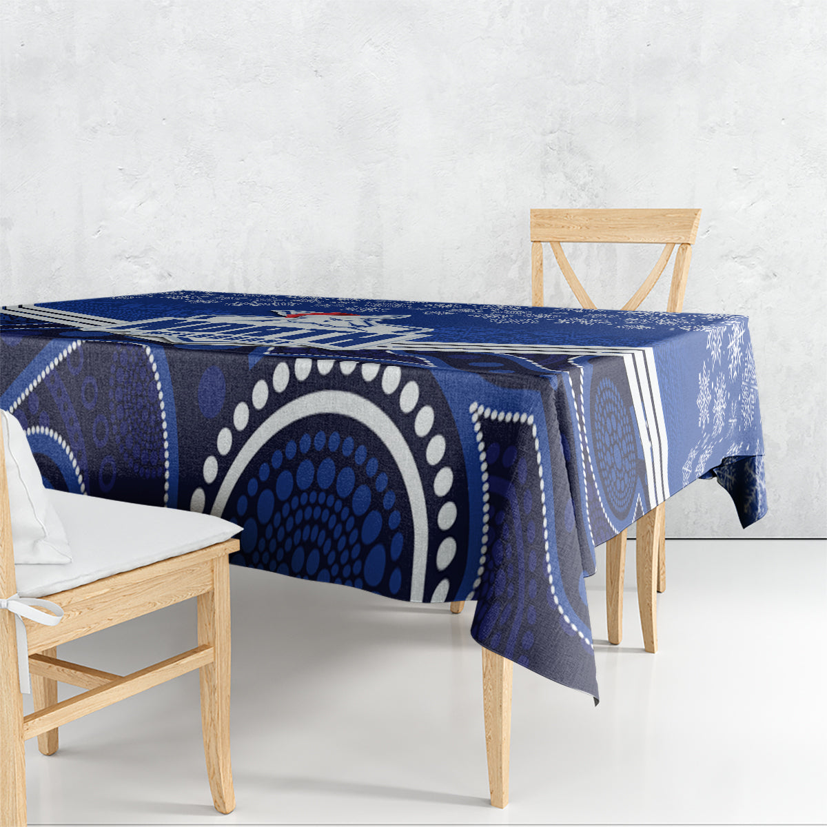 custom-north-melbourne-football-christmas-tablecloth-merry-xmas-2023-mix-aboriginal-art