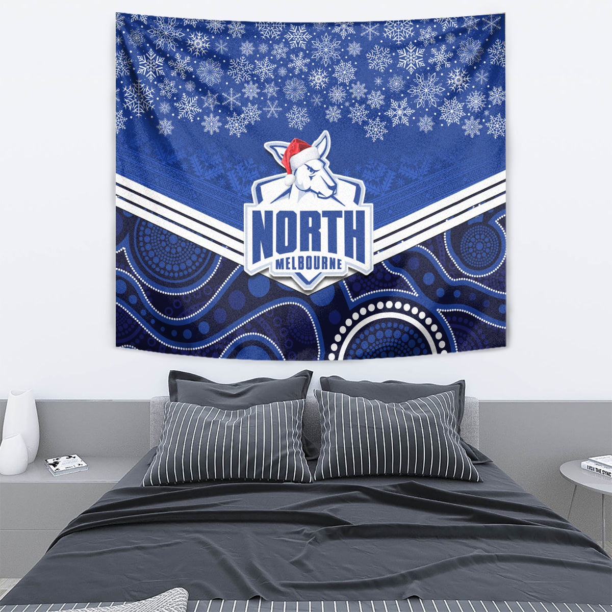 custom-north-melbourne-football-christmas-tapestry-merry-xmas-2023-mix-aboriginal-art