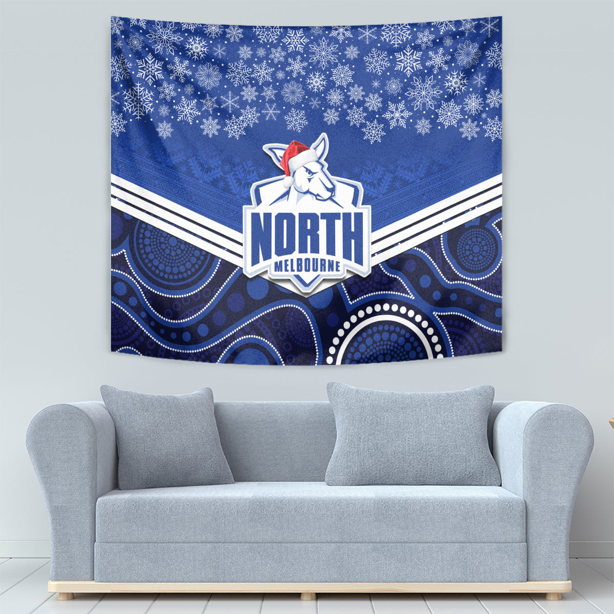 custom-north-melbourne-football-christmas-tapestry-merry-xmas-2023-mix-aboriginal-art