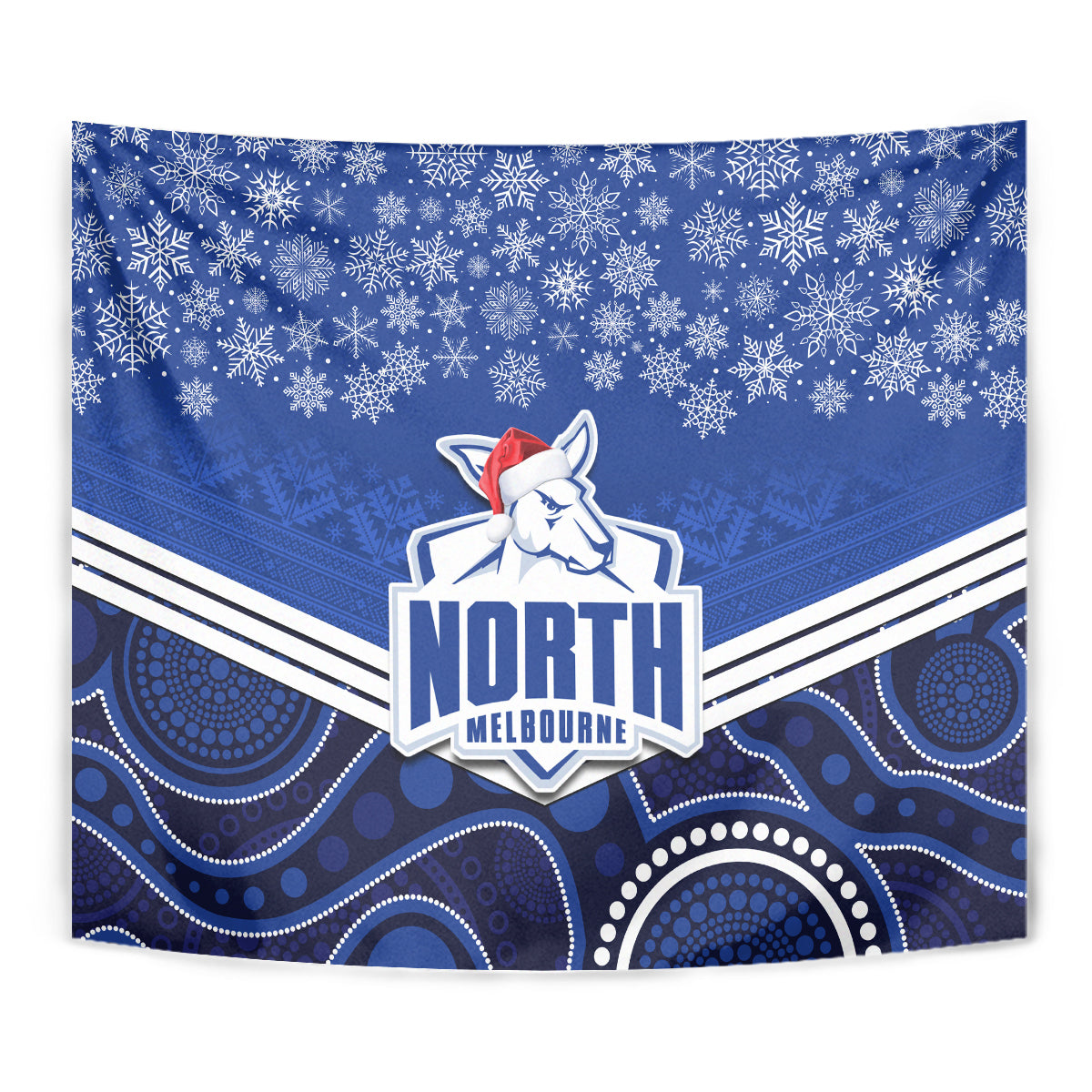 custom-north-melbourne-football-christmas-tapestry-merry-xmas-2023-mix-aboriginal-art