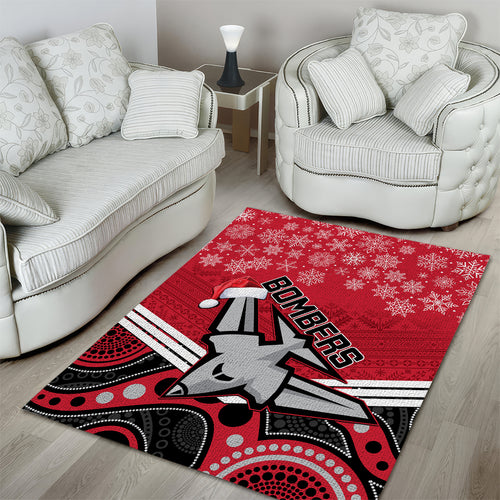 custom-essendon-football-christmas-area-rug-merry-xmas-2023-mix-aboriginal-art