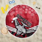 custom-essendon-football-christmas-beach-blanket-merry-xmas-2023-mix-aboriginal-art