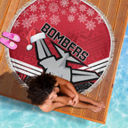 custom-essendon-football-christmas-beach-blanket-merry-xmas-2023-mix-aboriginal-art