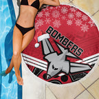custom-essendon-football-christmas-beach-blanket-merry-xmas-2023-mix-aboriginal-art