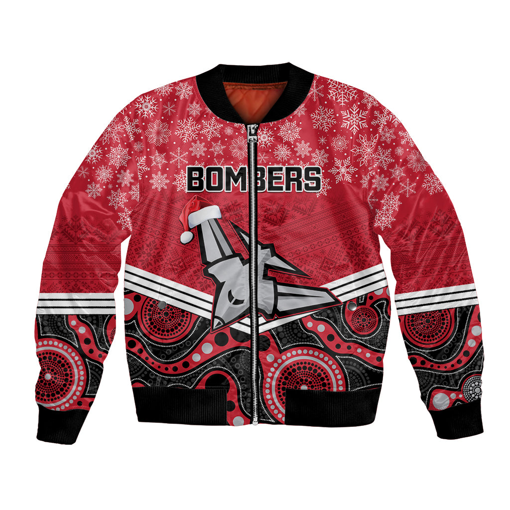 custom-essendon-football-christmas-bomber-jacket-merry-xmas-2023-mix-aboriginal-art