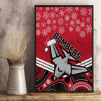 custom-essendon-football-christmas-canvas-wall-art-merry-xmas-2023-mix-aboriginal-art