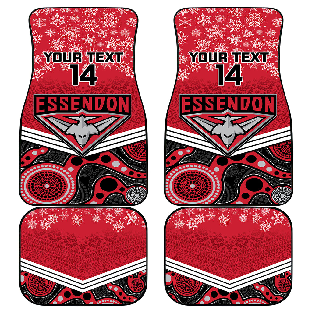 custom-essendon-football-christmas-car-mats-merry-xmas-2023-mix-aboriginal-art