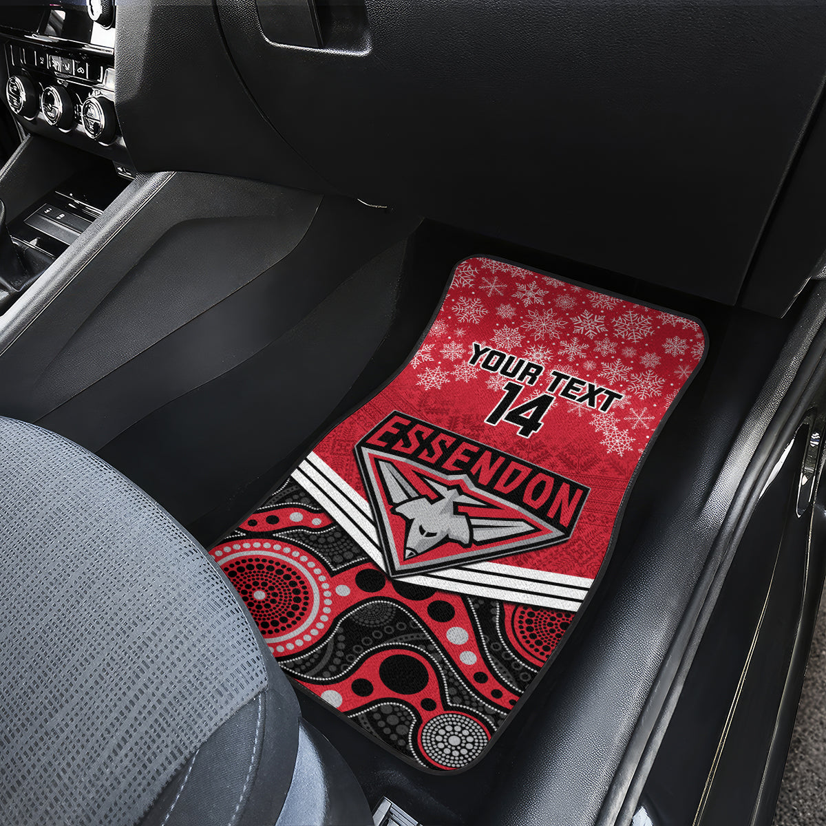 custom-essendon-football-christmas-car-mats-merry-xmas-2023-mix-aboriginal-art