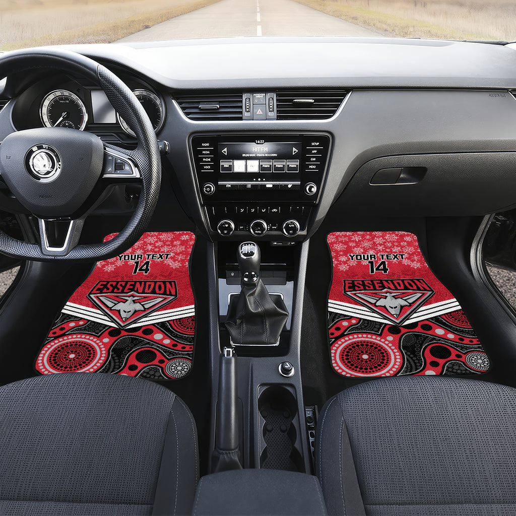 custom-essendon-football-christmas-car-mats-merry-xmas-2023-mix-aboriginal-art