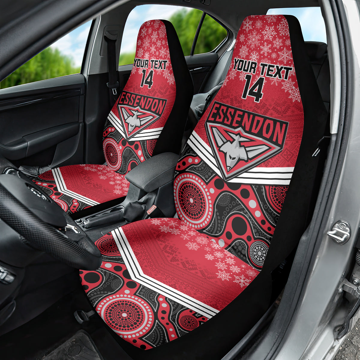 custom-essendon-football-christmas-car-seat-cover-merry-xmas-2023-mix-aboriginal-art