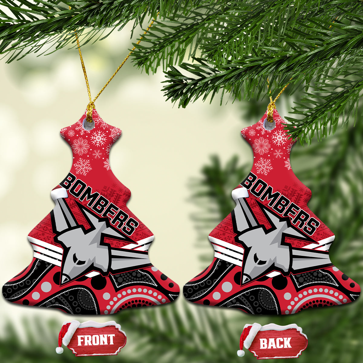 essendon-football-christmas-ceramic-ornament-merry-xmas-2023-mix-aboriginal-art