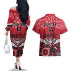 custom-essendon-football-christmas-couples-matching-off-the-shoulder-long-sleeve-dress-and-hawaiian-shirt-merry-xmas-2023-mix-aboriginal-art