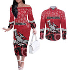 custom-essendon-football-christmas-couples-matching-off-the-shoulder-long-sleeve-dress-and-long-sleeve-button-shirt-merry-xmas-2023-mix-aboriginal-art
