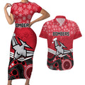 custom-essendon-football-christmas-couples-matching-short-sleeve-bodycon-dress-and-hawaiian-shirt-merry-xmas-2023-mix-aboriginal-art