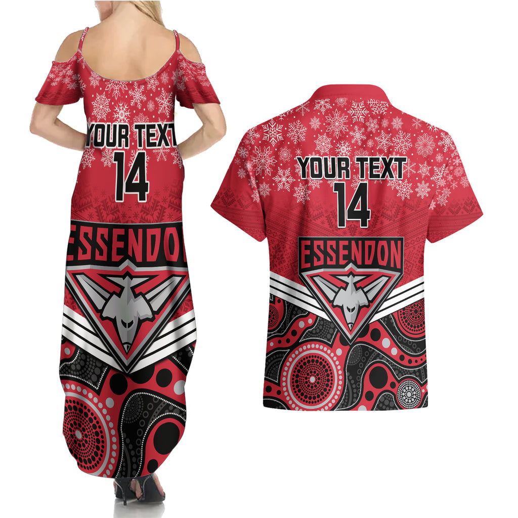 custom-essendon-football-christmas-couples-matching-summer-maxi-dress-and-hawaiian-shirt-merry-xmas-2023-mix-aboriginal-art