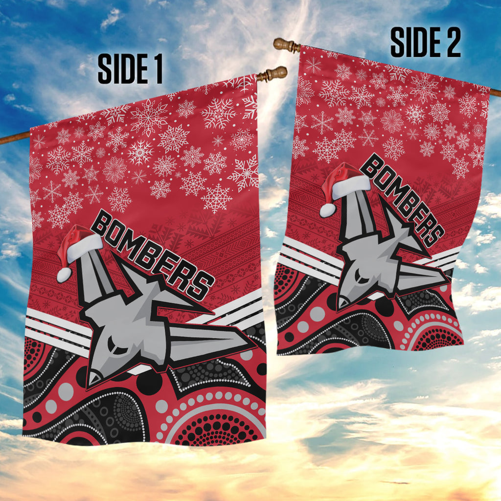 custom-essendon-football-christmas-garden-flag-merry-xmas-2023-mix-aboriginal-art