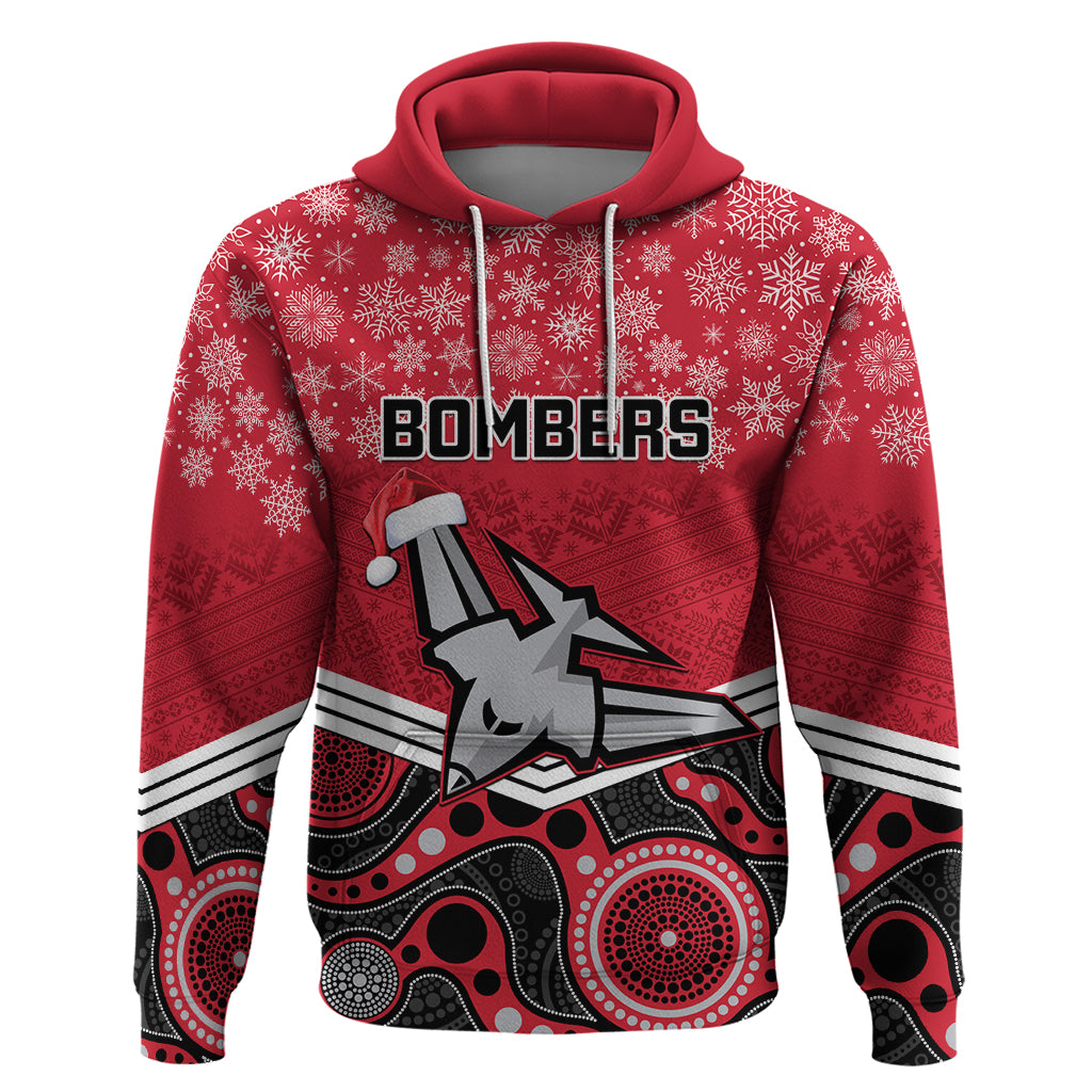 custom-essendon-football-christmas-hoodie-merry-xmas-2023-mix-aboriginal-art