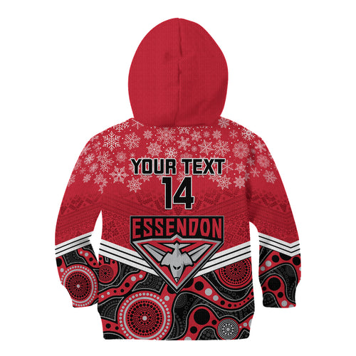 custom-essendon-football-christmas-kid-hoodie-merry-xmas-2023-mix-aboriginal-art