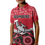 custom-essendon-football-christmas-kid-polo-shirt-merry-xmas-2023-mix-aboriginal-art