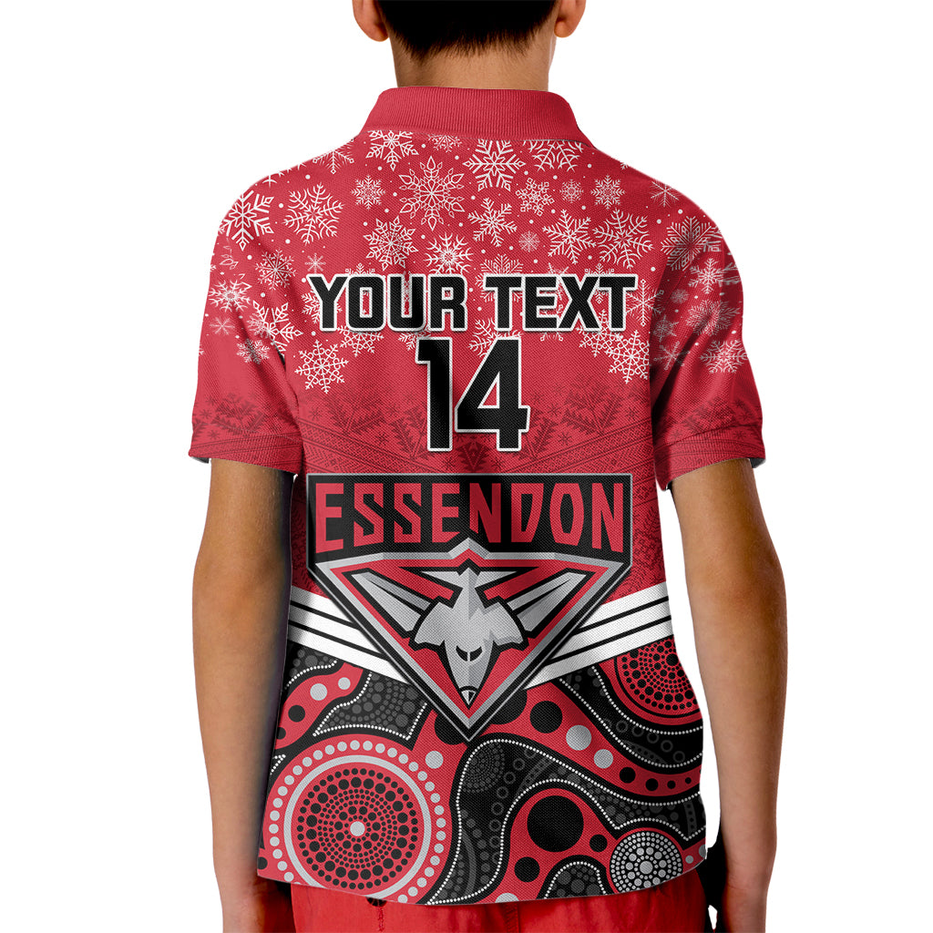 custom-essendon-football-christmas-kid-polo-shirt-merry-xmas-2023-mix-aboriginal-art