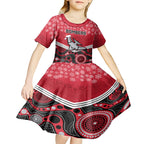 custom-essendon-football-christmas-kid-short-sleeve-dress-merry-xmas-2023-mix-aboriginal-art