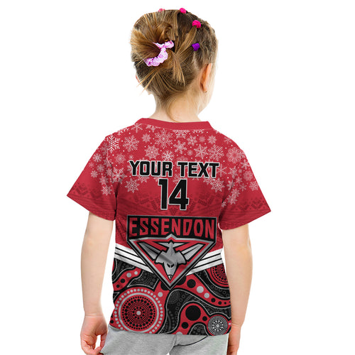 custom-essendon-football-christmas-kid-t-shirt-merry-xmas-2023-mix-aboriginal-art