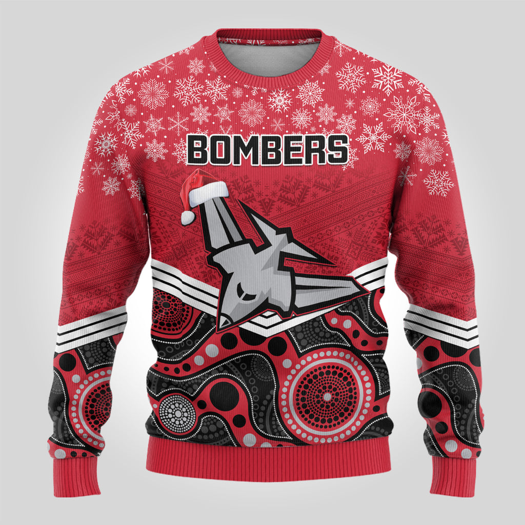 custom-essendon-football-christmas-ugly-christmas-sweater-merry-xmas-2023-mix-aboriginal-art