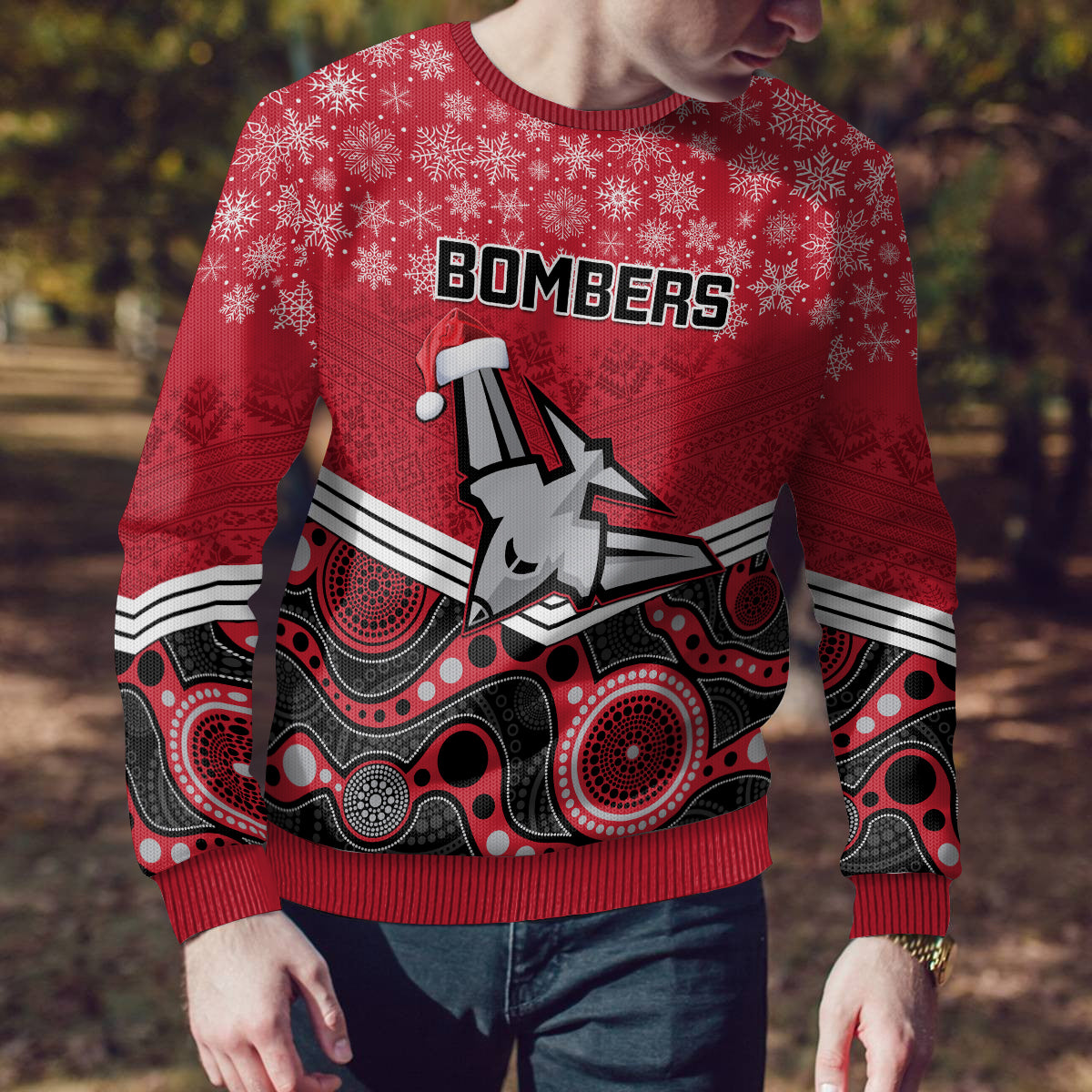 custom-essendon-football-christmas-ugly-christmas-sweater-merry-xmas-2023-mix-aboriginal-art