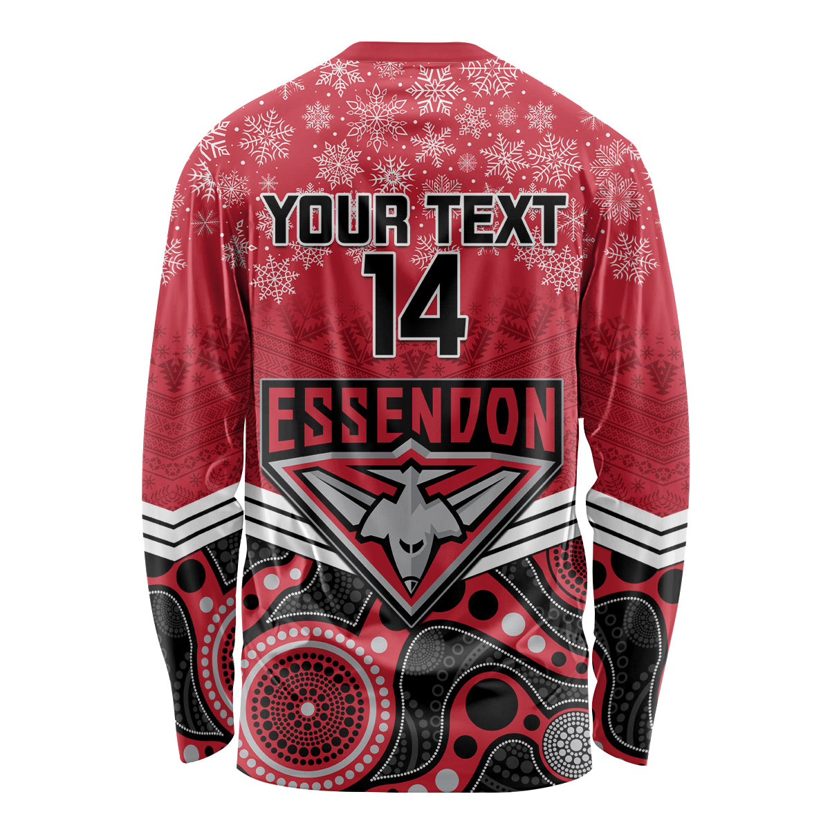 custom-essendon-football-christmas-long-sleeve-shirt-merry-xmas-2023-mix-aboriginal-art