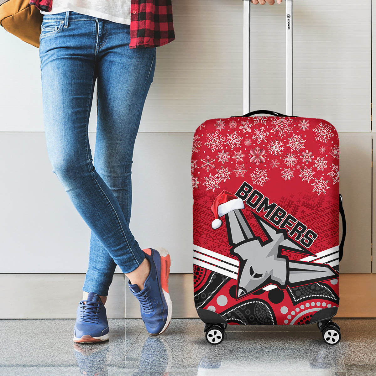 custom-essendon-football-christmas-luggage-cover-merry-xmas-2023-mix-aboriginal-art