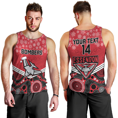 custom-essendon-football-christmas-men-tank-top-merry-xmas-2023-mix-aboriginal-art