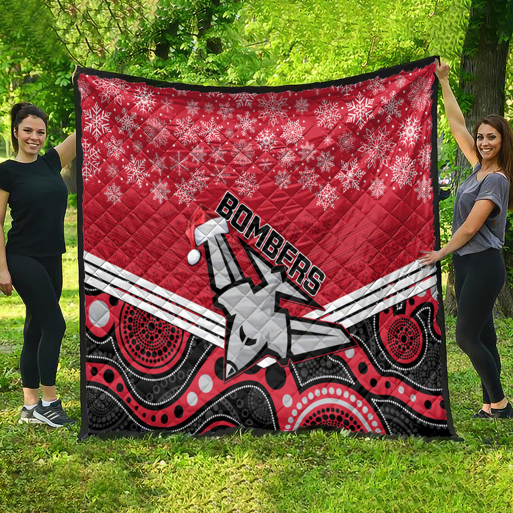 custom-essendon-football-christmas-quilt-merry-xmas-2023-mix-aboriginal-art