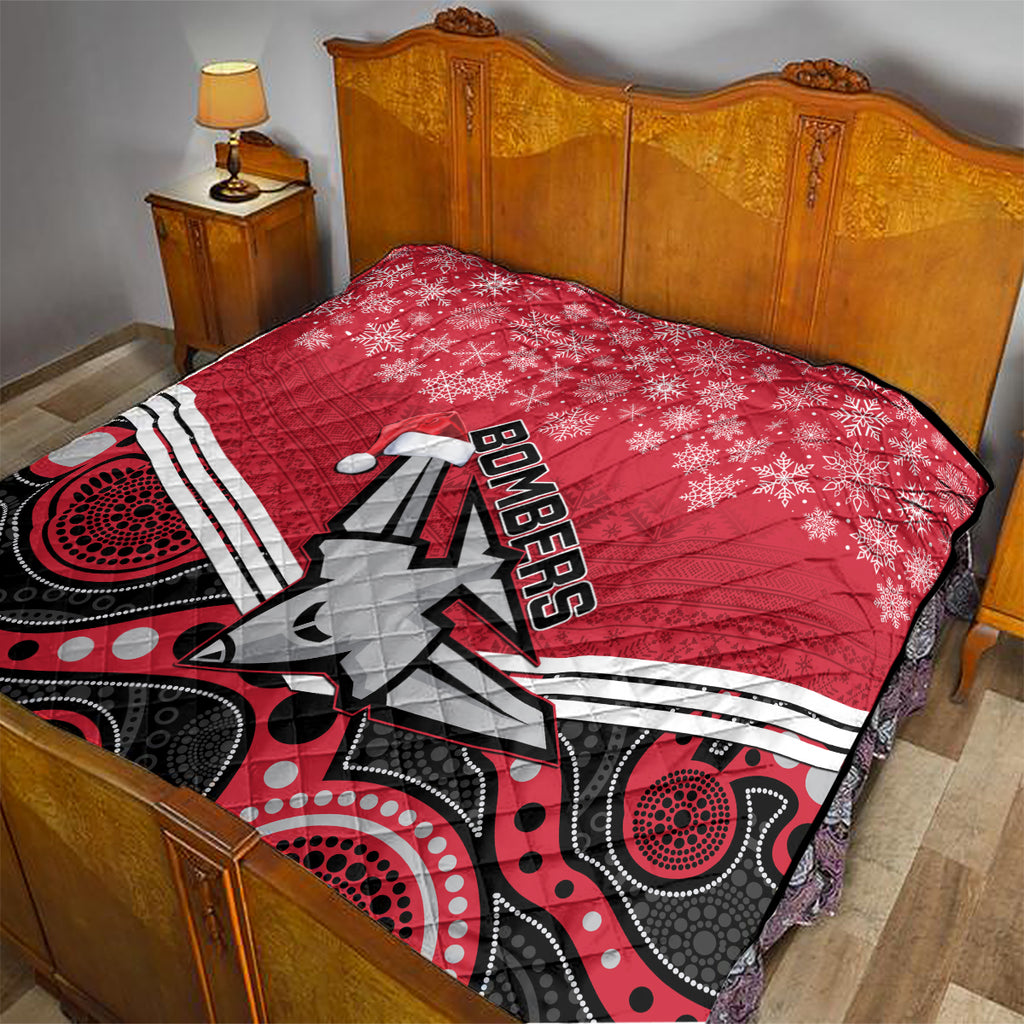 custom-essendon-football-christmas-quilt-merry-xmas-2023-mix-aboriginal-art