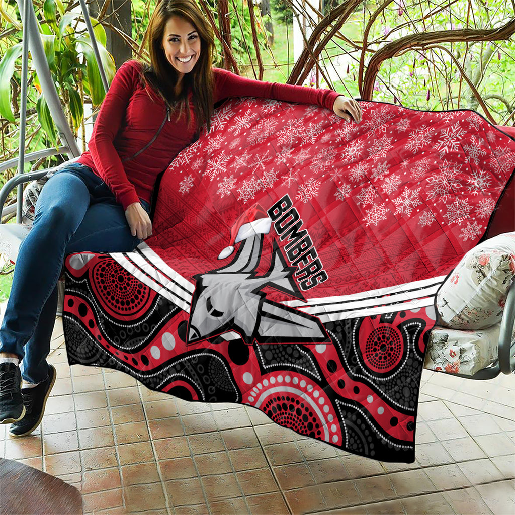 custom-essendon-football-christmas-quilt-merry-xmas-2023-mix-aboriginal-art