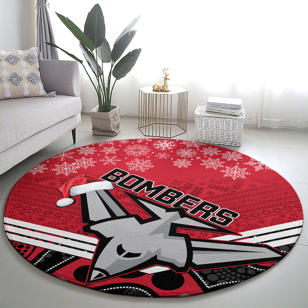 custom-essendon-football-christmas-round-carpet-merry-xmas-2023-mix-aboriginal-art