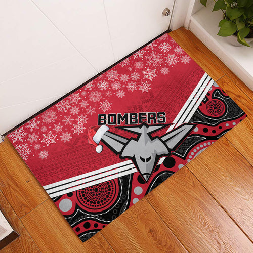 custom-essendon-football-christmas-rubber-doormat-merry-xmas-2023-mix-aboriginal-art